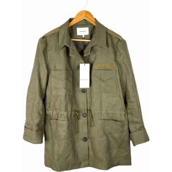 Emerson Fry Little Army Jacket NWT Linen Green - Picture 2 of 8